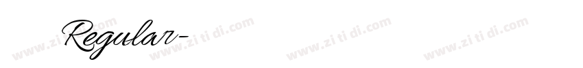 字魂星愿黑 Regular字体转换